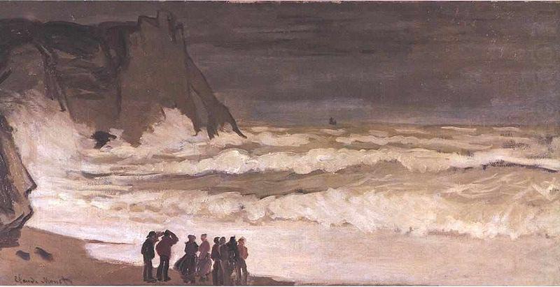 Claude Monet Stormy sea at Etretat china oil painting image